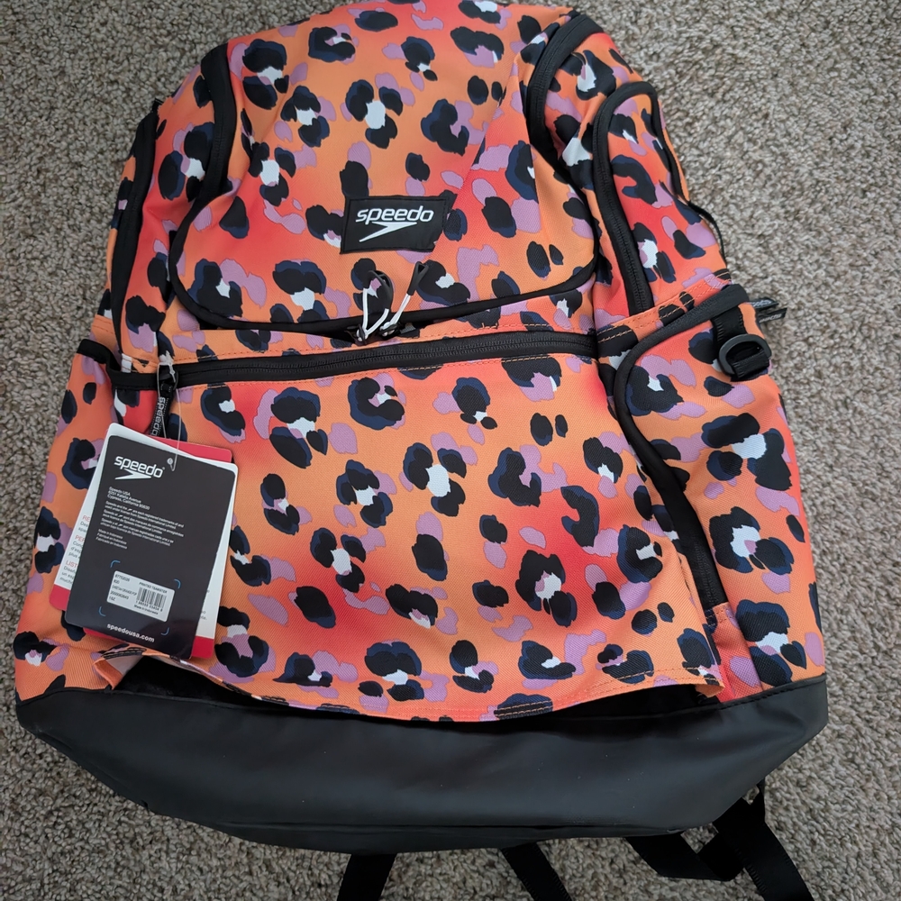 Speedo Leopard Print Backpack